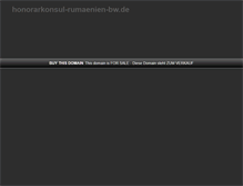 Tablet Screenshot of honorarkonsul-rumaenien-bw.de